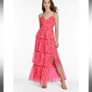 THADDEA MAXI DRESS IN BROOKSIDE PRINT